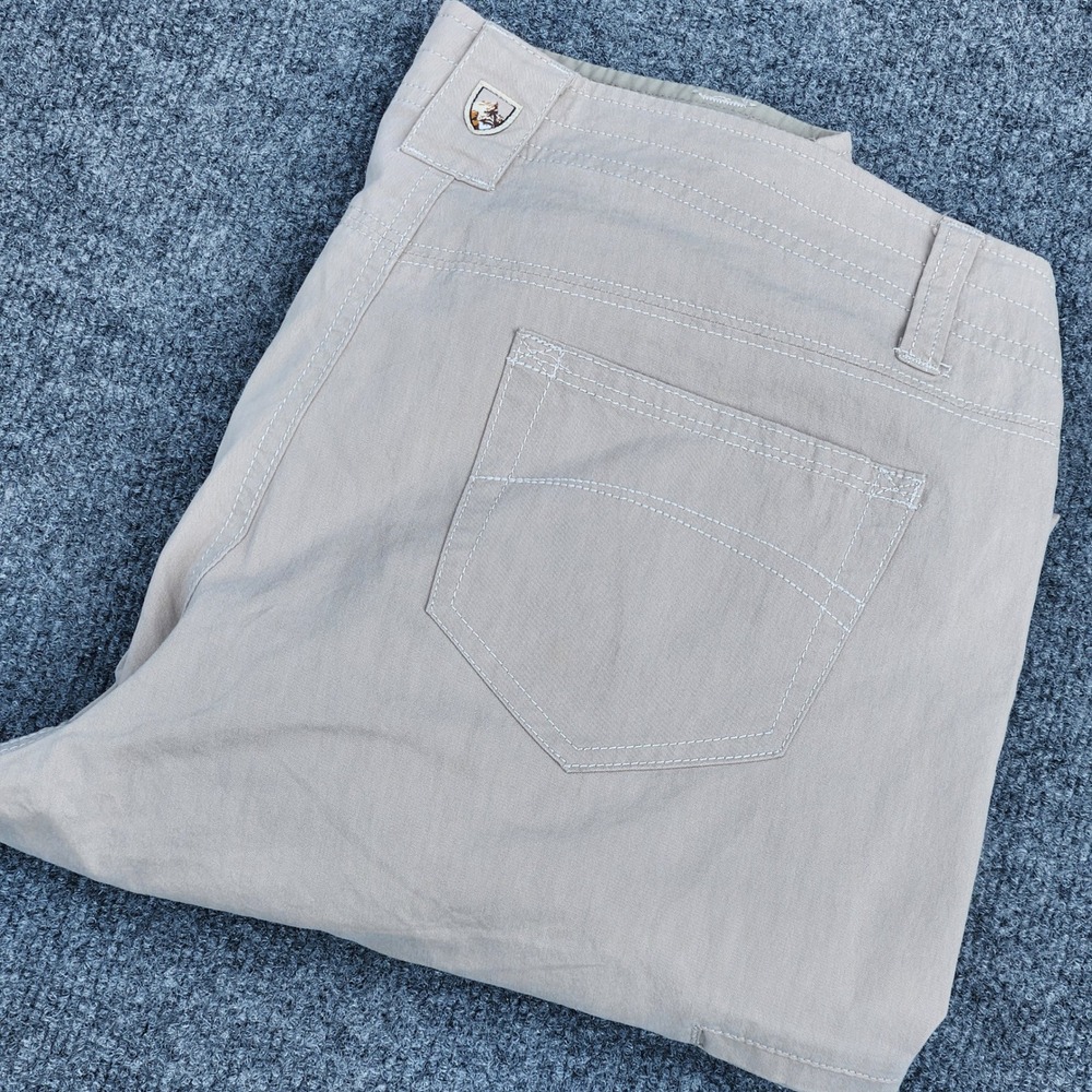 women KÜHL Splash‎ convertible Roll Up Hiking Pants Size 10 Khaki Outdoor Travel
